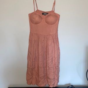 Peach color dress